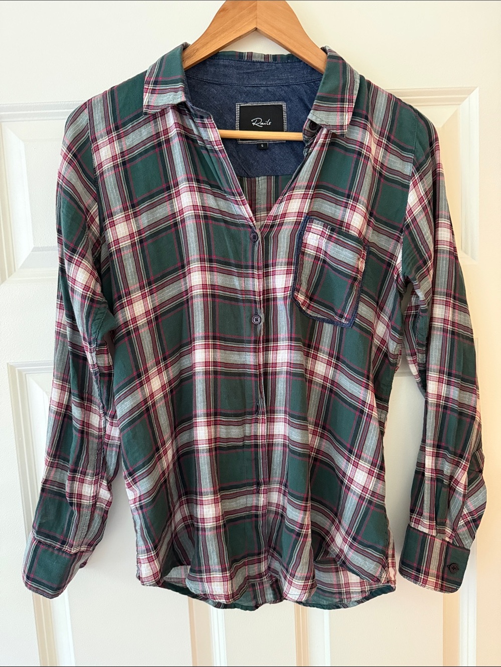 Rails Plaid Cotton Shirt